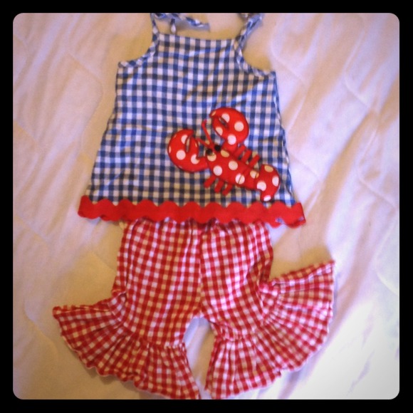 Mud Pie Boathouse Little Pincher Lobster Outfit