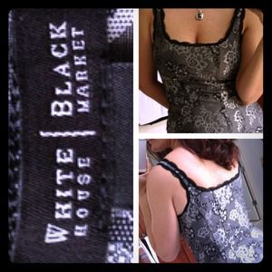 White House Black Market Corset Style Tank