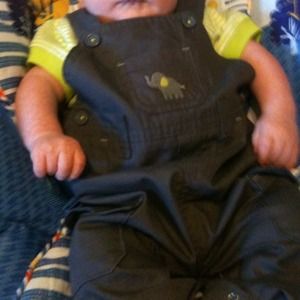 Boys 6 month overall outfit only wore once