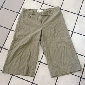 Michael kors green wide leg capris