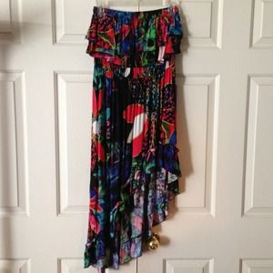 🚫SOLD🚫Retro Super Sexy Ruffled Tube Top Dress