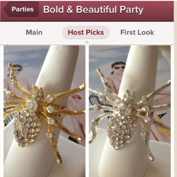 NEW Bundle of 2 Spider Cocktail Rings - Picture 4 of 4