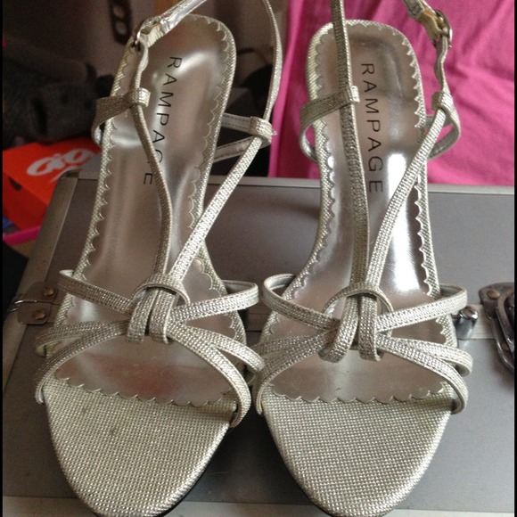 Silver Rampage Kathleen Size 6 Heels