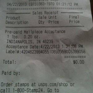 Tracking info for Black Coach wristlet