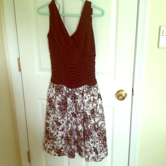 Easter or wedding timeless playful brown dress