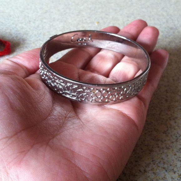 Coach bracelet  silver color
