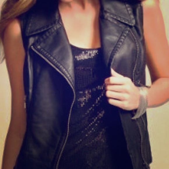 Express Tops - Express Leather Vest
