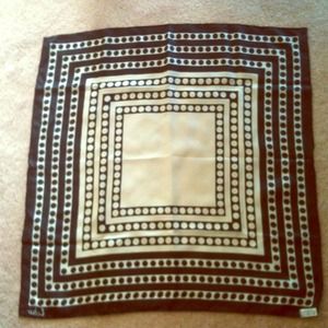 Black and white silk scarf