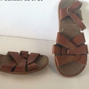 The Salt Water Sandal. Brown. Size 9
