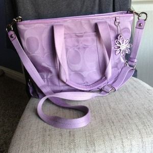 COACH Kyra Nylon Signature Tote handbag