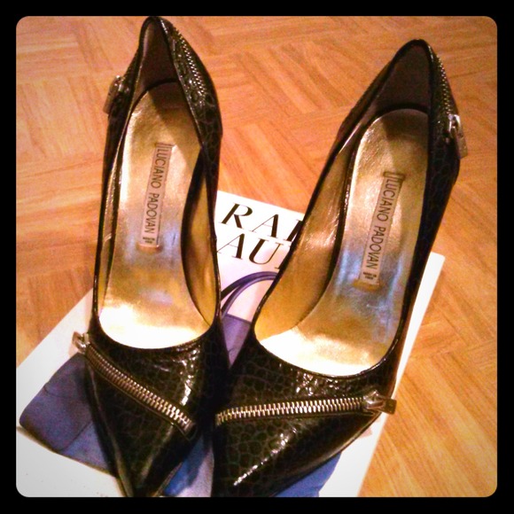 🚫SOLD🚫Luciano Padovan Croc Zip High Heels