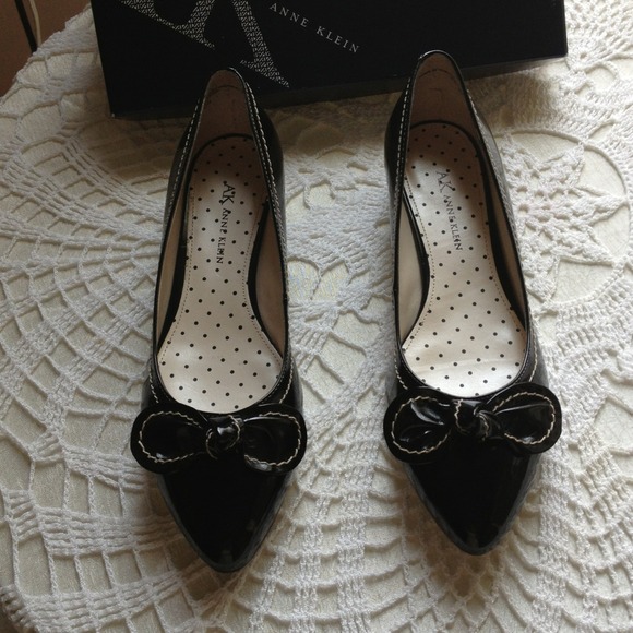 Black Anne Klein wedges.  New WOT but have box