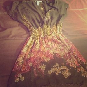 Flower designed dress