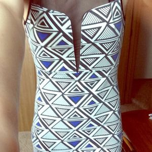 Body con sheer dress