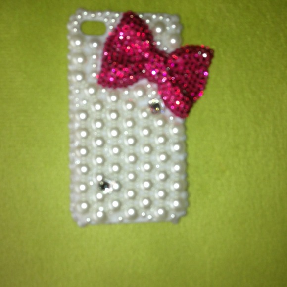 iPhone 4/4s case diamond bow case