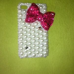 iPhone 4/4s case diamond bow case