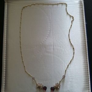 10k gold tie knot necklace