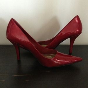 Candy red Nine West heels