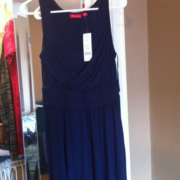 Navy blue summer dress