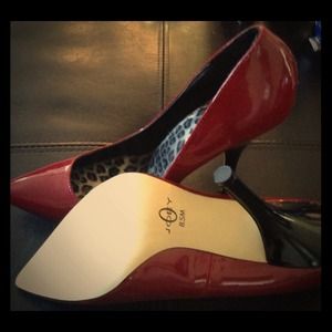 Red Joey O shoes cute pointy toe shoes