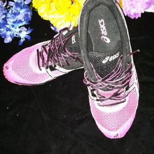 Asics Sneakers Pink Black White (see description!)