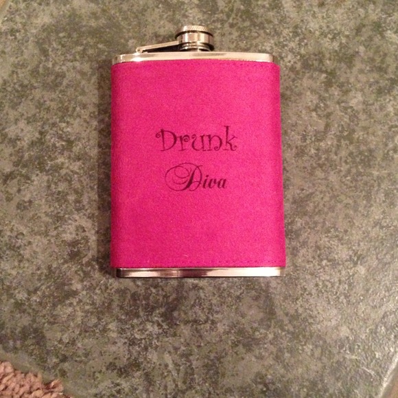 Other - Hot pink "drunk diva" flask