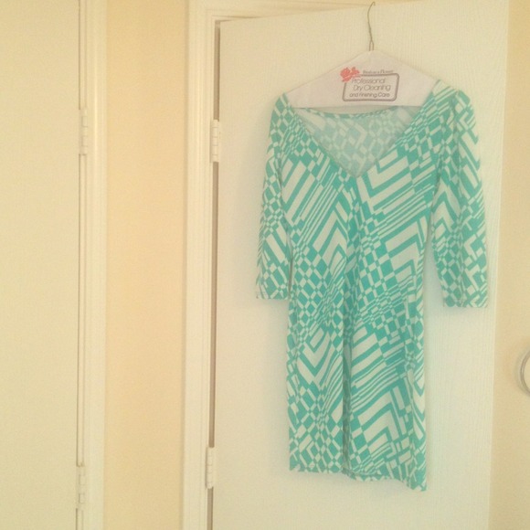 Mint green could be worn as a dress or long top