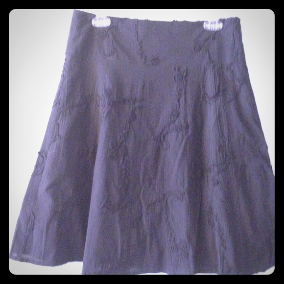 A-line All cotton embroidered skirt