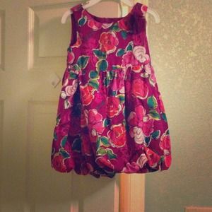 3T flower bubble dress