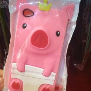 Phone case pig crown diaper