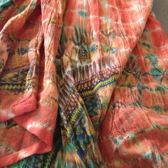 Orange tye dye dress - Picture 2 of 3