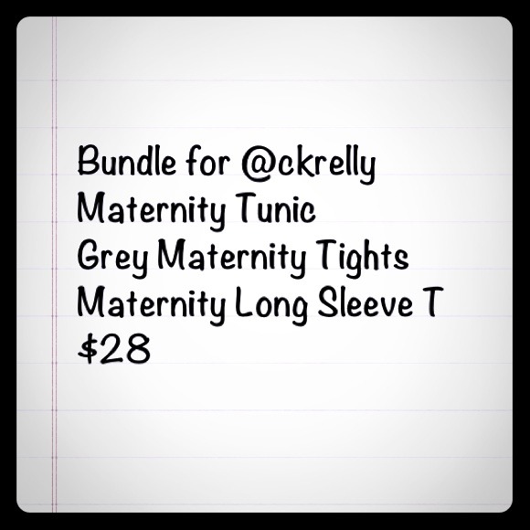 Bundle 3 maternity items