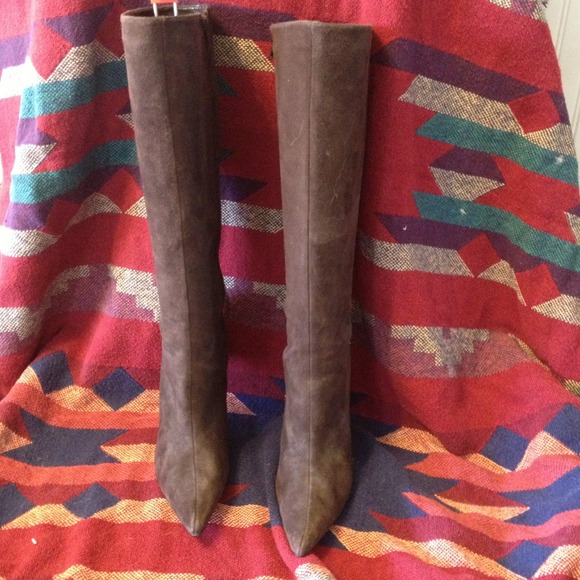 Suede Chocolate Boots size 8.5