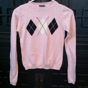 Little pink argyle sweater