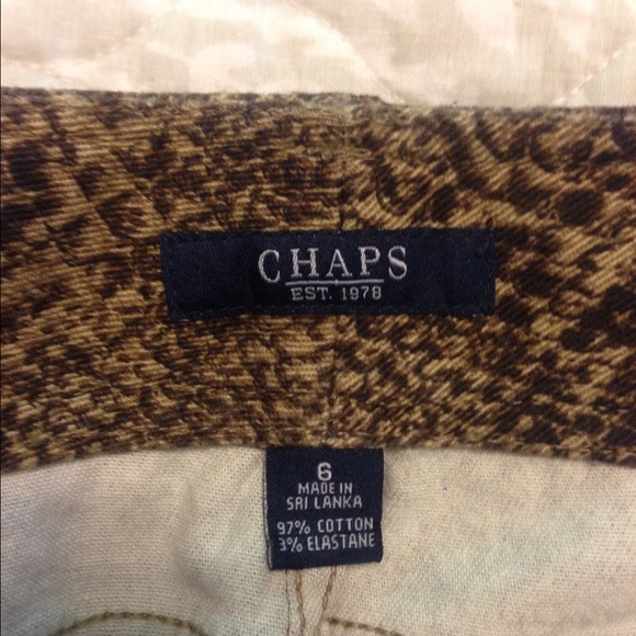 Brown Snake Skin Print Denim Skirt - Picture 4 of 4