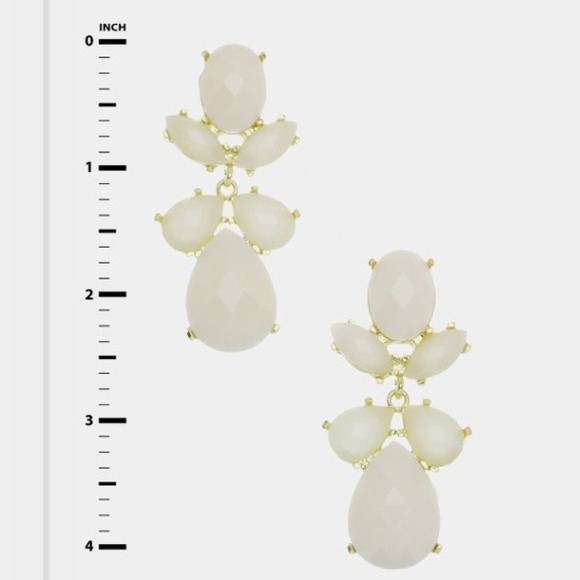 Multi Shape Stone Earrings - Picture 2 of 2