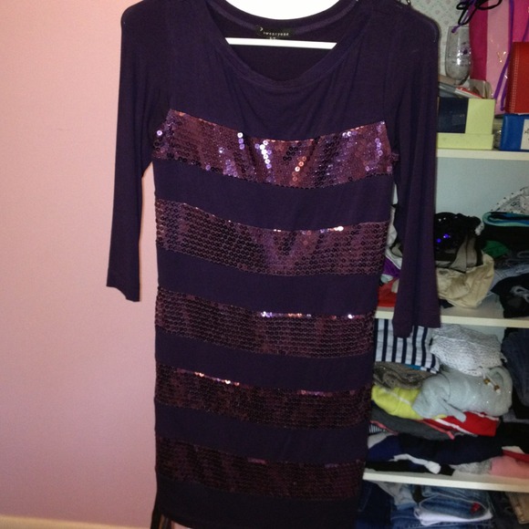 forever21 purple sequin top