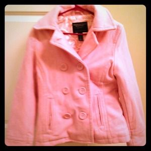 Pink peacoat!