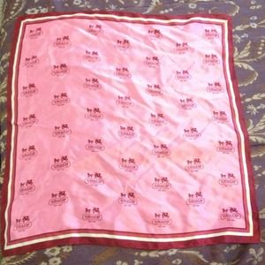 Sold* 100% Authentic Coach Silk Neck Scarf