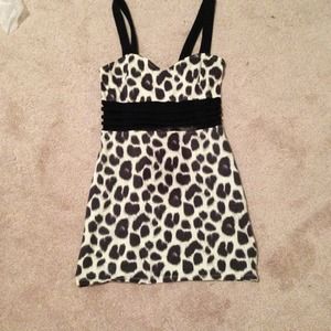 Motel topshop printed bodycon