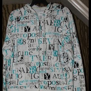 White with graffiti Aeropostale Hoodie!