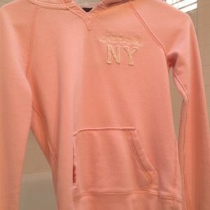 authentic abercrombie vintage sweater in baby pink
