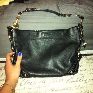 Leather coach bag