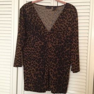 🔲SOLD🔲 Leopard New York & Company Top