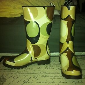Coach rain boots