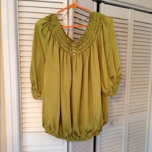 Violet and Claire pretty green top.