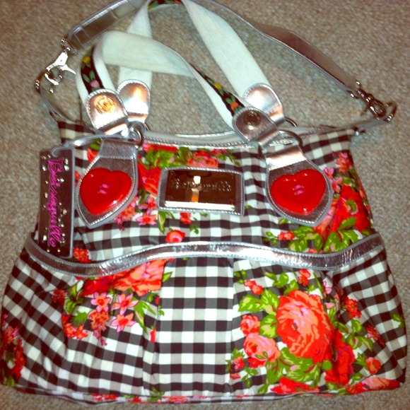 Betseyville floral gingham handbag