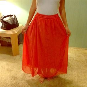 Coral skirt ❗TRADED❗