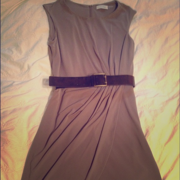 Calvin Klein nude dress!