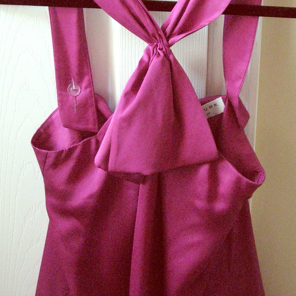Trina Turk Fuscia Satin top